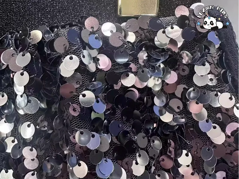 LEZONKIDS - Wholesale Sequin Dress Black Girl Skirt Princess Children Cute Elegant Short Sequin Skirts